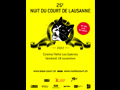 Affiche de la 25e Nuit du Court de Lausanne