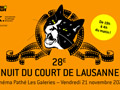 Visuel de la 28e Nuit du Court de Lausanne